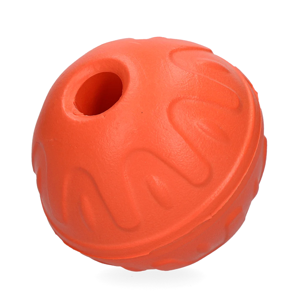 Hundeball mit unvorhersehbarem Sprungverhalten, schwimmfähig, Orange – Dog Comets Vortex – Bild 2