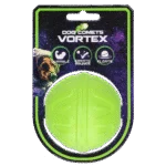 Hundeball mit unvorhersehbarem Sprungverhalten, schwimmfähig, grün – Dog Comets Vortex