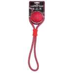 Hundeball mit reflektierendem Seil, schwimmfähig, Rosa – Dog Comets Vortex Loop