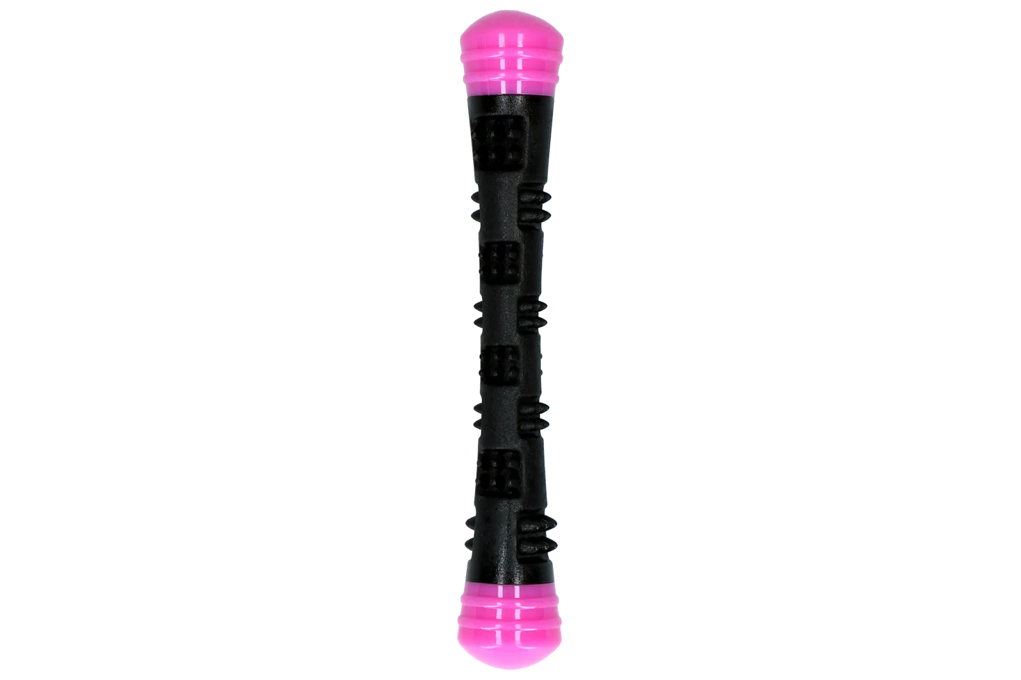Wurfstock aus Gummi mit Quietscher, S 23 cm, Pink – Dog Comets Meteor – Bild 3