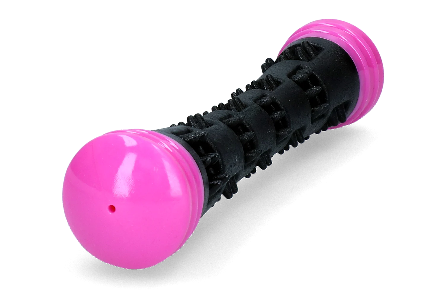 Wurfstock aus Gummi mit Quietscher, S 23 cm, Pink – Dog Comets Meteor – Bild 4