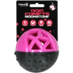 Gummiball für Hunde mit Quietschie, rosa – Dog Comets Moonstone