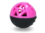 Gummiball für Hunde mit Quietschie, rosa – Dog Comets Moonstone – Bild 2