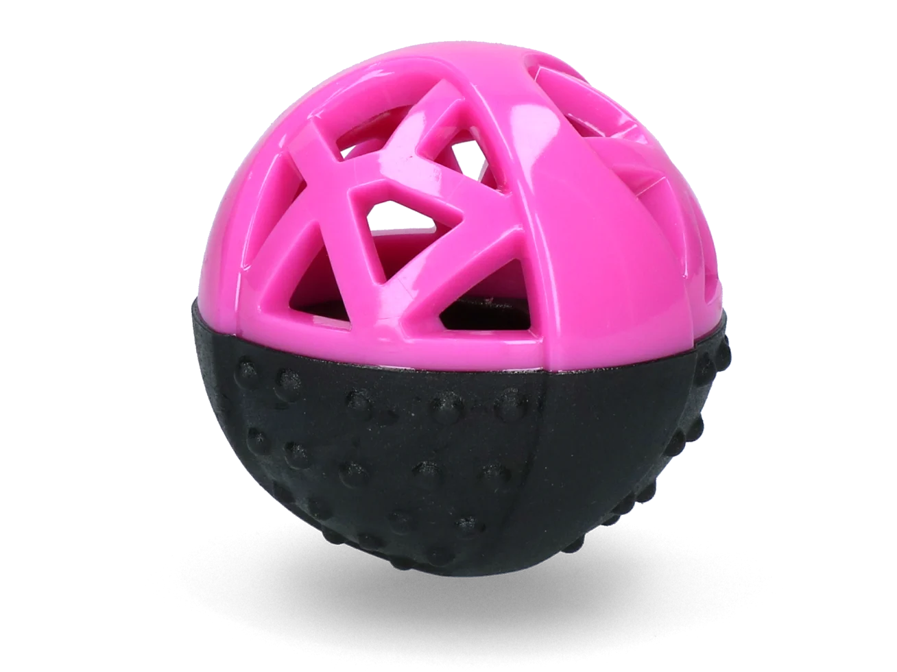 Gummiball für Hunde mit Quietschie, rosa – Dog Comets Moonstone – Bild 2