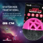 Gummiball für Hunde mit Quietschie, rosa – Dog Comets Moonstone – Bild 5