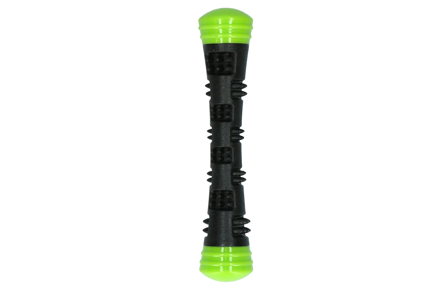 Wurfstock aus Gummi mit Quietscher, S 23 cm, Grün – Dog Comets Meteor – Bild 2