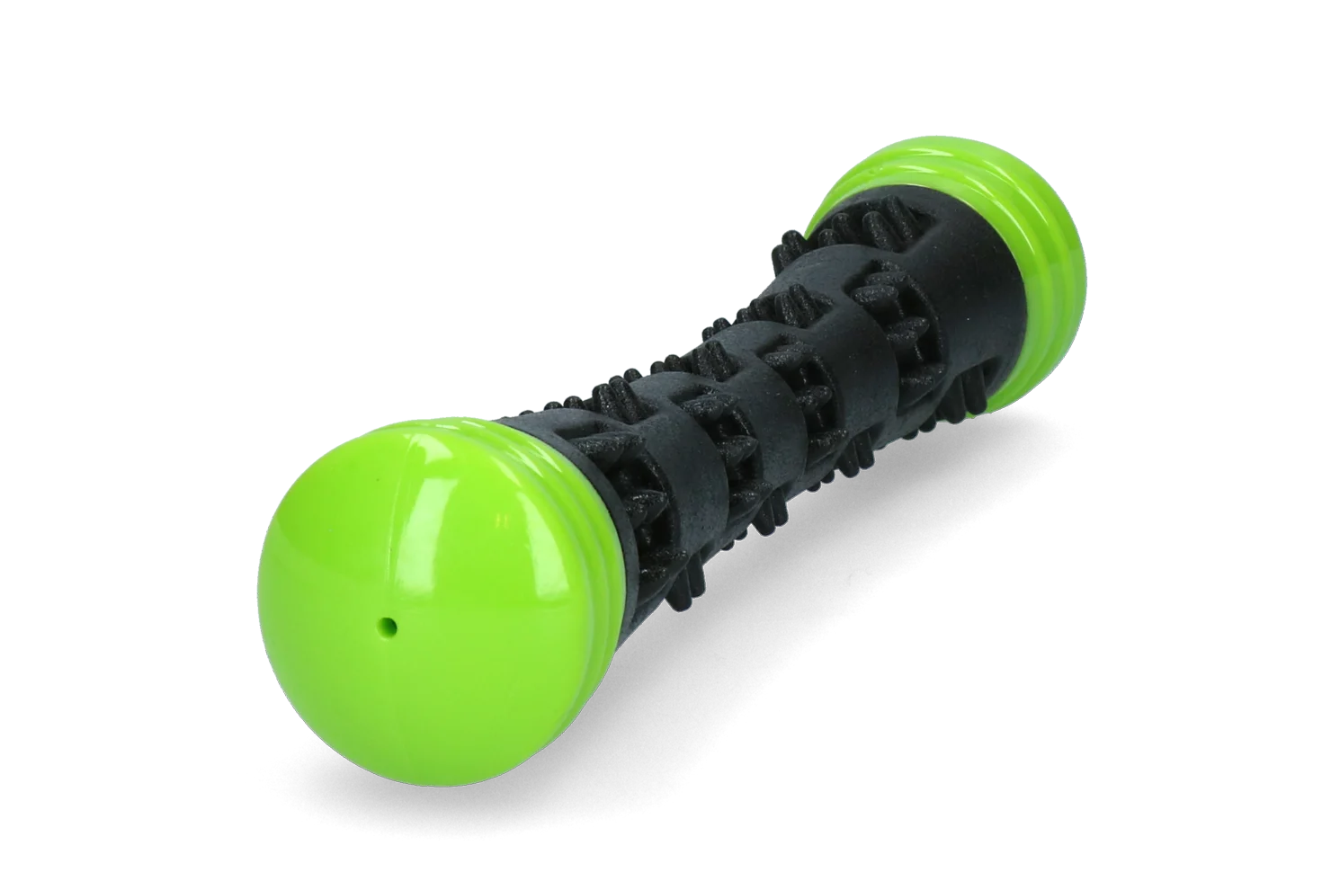 Wurfstock aus Gummi mit Quietscher, S 23 cm, Grün – Dog Comets Meteor – Bild 3