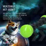Wurfstock aus Gummi mit Quietscher, S 23 cm, Grün – Dog Comets Meteor – Bild 5