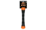 Wurfstange aus Gummi mit Quietscher, S 23 cm, Orange – Dog Comets Meteor