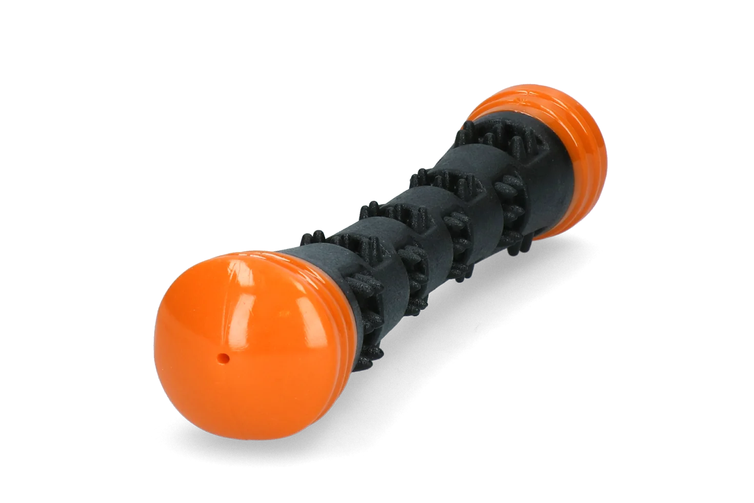Wurfstange aus Gummi mit Quietscher, S 23 cm, Orange – Dog Comets Meteor – Bild 2