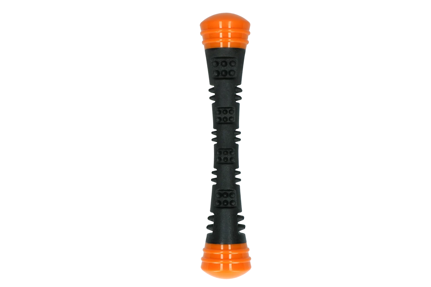 Wurfstange aus Gummi mit Quietscher, L 32 cm, Orange – Dog Comets Meteor – Bild 2