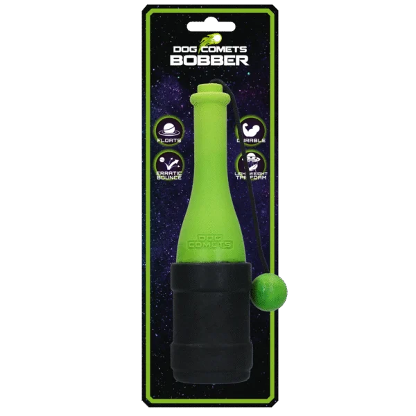 Apportierspielzeug mit Seil fürs Wasser, 23 cm, Grün – Dog Comets Bobber