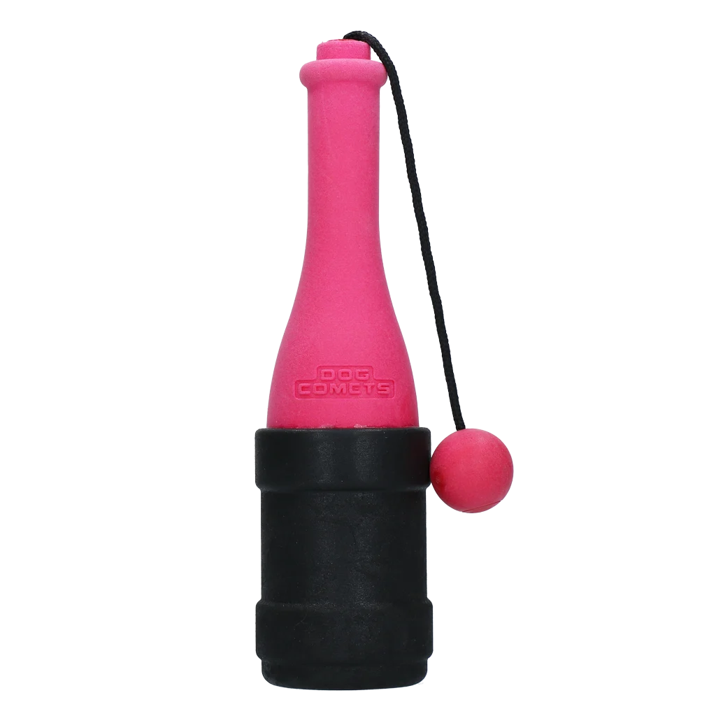 Apportierspielzeug mit Schnur für Wasser, 23 cm, Rosa – Dog Comets Bobber – Bild 3