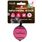Hundetennisball mit Quietscher S, Ø 5 cm, Rosa – Dog Comets Neutron Star