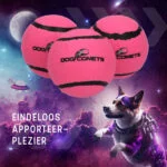 Schwimmender Tennisball für Hunde, Rosa S, Ø 5 cm, 3 Stück – Dog Comets Starlight – Bild 5