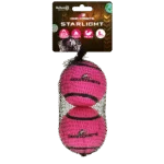 Schwimmender Tennisball für Hunde, Ø 7,5 cm, Rosa, 2 Stück – Dog Comets Starlight