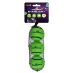 Tennisball für Hunde, schwimmfähig, Ø 6 cm, Grün, 3 Stück – Dog Comets Starlight