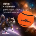 Hundetennisball, schwimmfähig, Ø 7,5 cm, Orange – Dog Comets Starlight – Bild 3