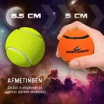 Tennisball für Hunde, schwimmfähig, Orange S, Ø 5 cm – Dog Comets Starlight – Bild 6