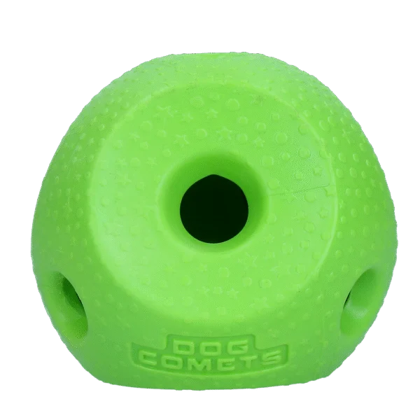 Snackball für Hunde aus TPR-Gummi, Grün – Dog Comets Treat Lock Ball