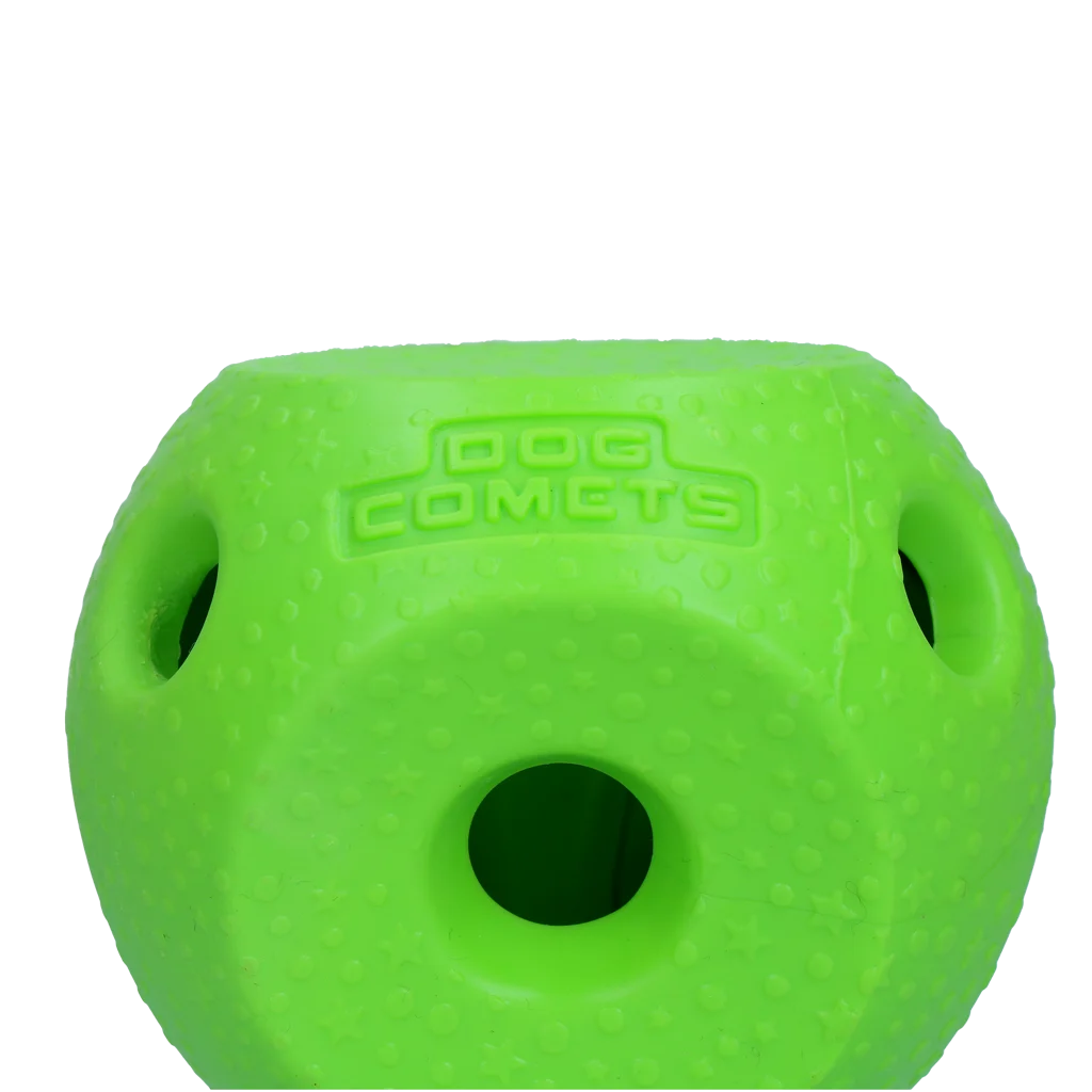 Snackball für Hunde aus TPR-Gummi, Grün – Dog Comets Treat Lock Ball – Bild 2