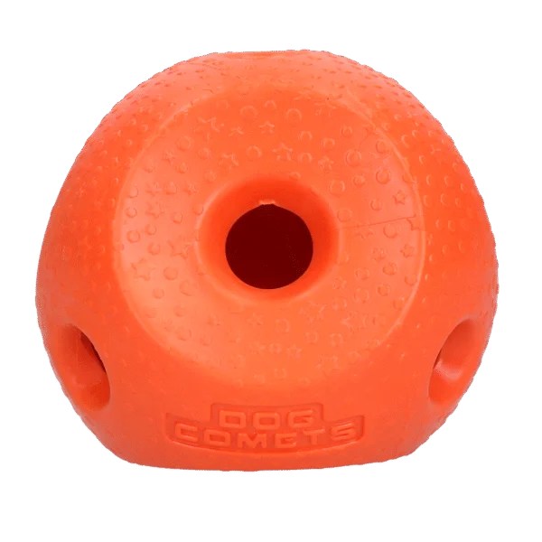 Leckerliball für Hunde aus TPR Gummi, orange – Dog Comets Treat Lock Ball