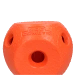 Leckerliball für Hunde aus TPR Gummi, orange – Dog Comets Treat Lock Ball – Bild 2