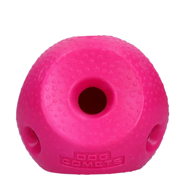 Snackball für Hunde aus TPR Gummi, Rosa – Dog Comets Treat Lock Ball