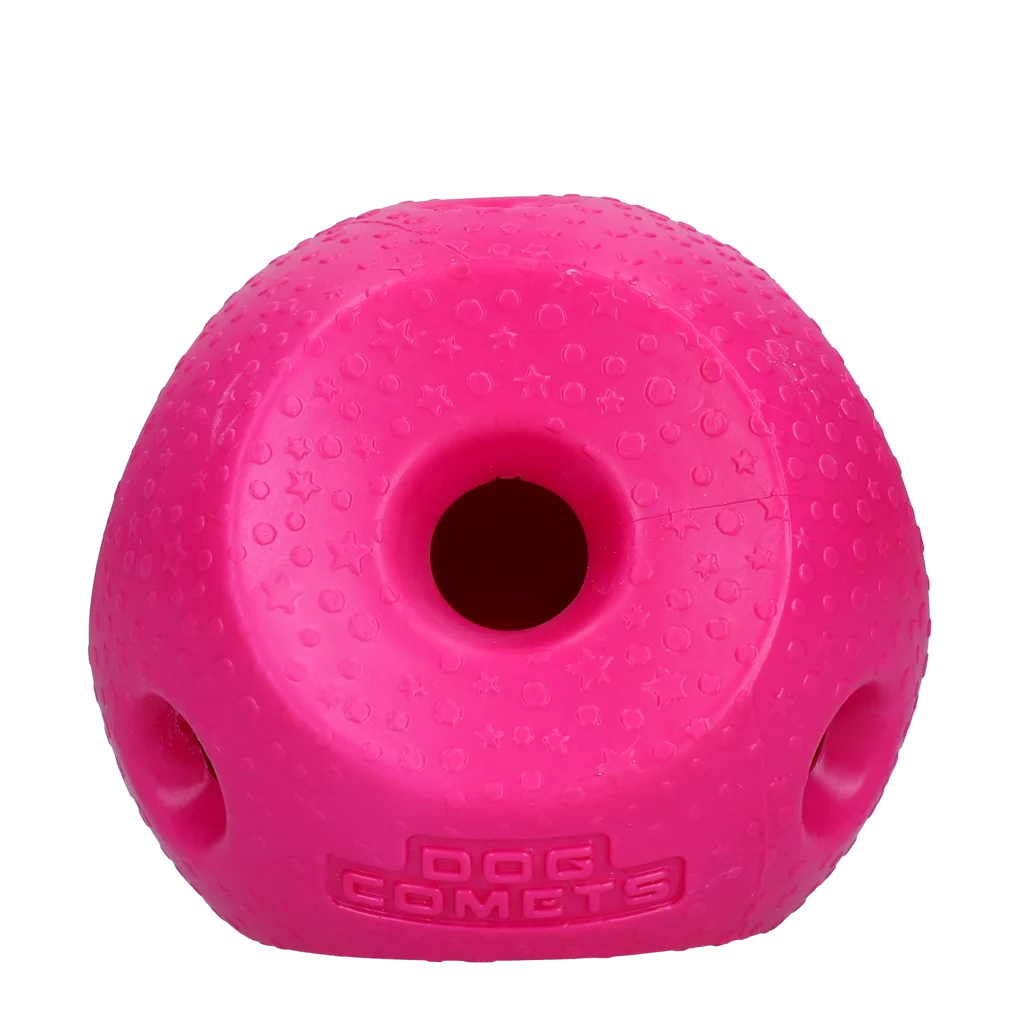 COME085C2.png Snackball für Hunde aus TPR Gummi, Rosa – Dog Comets Treat Lock Ball – Bild 1