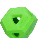 Snackwürfel aus TPR Gummi für Snacks und Kauknochen, Grün – Dog Comets Treat Lock Cube – Bild 2