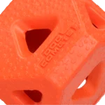 Leckerliwürfel aus TPR für Snacks und Kauknochen, Orange – Dog Comets Treat Lock Cube – Bild 2