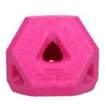 Leckerliwürfel aus TPR Gummi für Snacks und Kaustangen, Rosa – Dog Comets Treat Lock Cube