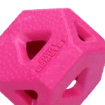 Leckerliwürfel aus TPR Gummi für Snacks und Kaustangen, Rosa – Dog Comets Treat Lock Cube – Bild 2