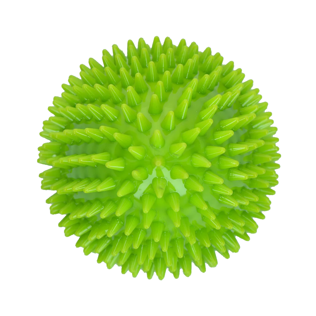 Apportierspielzeug in Eiform mit Quietscher und Noppen, Grün L, Ø 100 x 150 mm – Dog Comets Cosmic Egg – Bild 3
