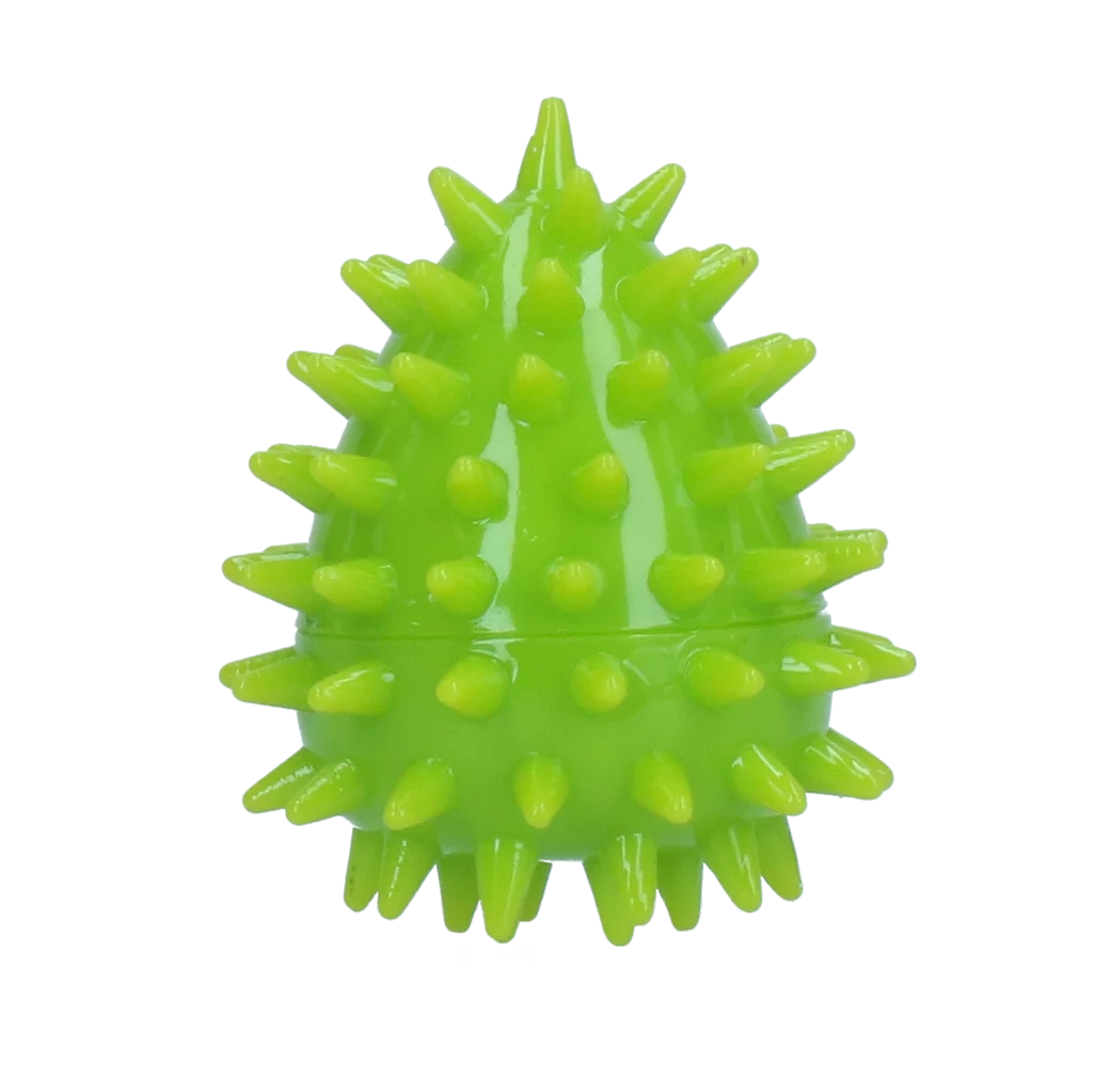 Apportierspielzeug in Eiform mit Quietscher und Noppen, Grün S, Ø 50 x 60 mm – Dog Comets Cosmic Egg – Bild 2