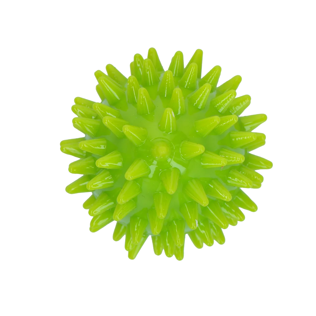 Apportierspielzeug in Eiform mit Quietscher und Noppen, Grün S, Ø 50 x 60 mm – Dog Comets Cosmic Egg – Bild 3