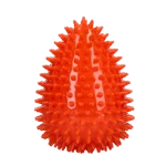 Apportierspielzeug in Eiform mit Quietscher und Noppen, Orange L, Ø 100 x 150 mm – Dog Comets Cosmic Egg – Bild 2