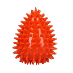 Apportierspielzeug in Eiform mit Quietscher und Noppen, Orange M, Ø 80 x 110 mm – Dog Comets Cosmic Egg – Bild 2