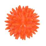 Apportierspielzeug in Eiform mit Quietscher und Noppen, Orange S, Ø 50 x 60 mm – Dog Comets Cosmic Egg – Bild 3