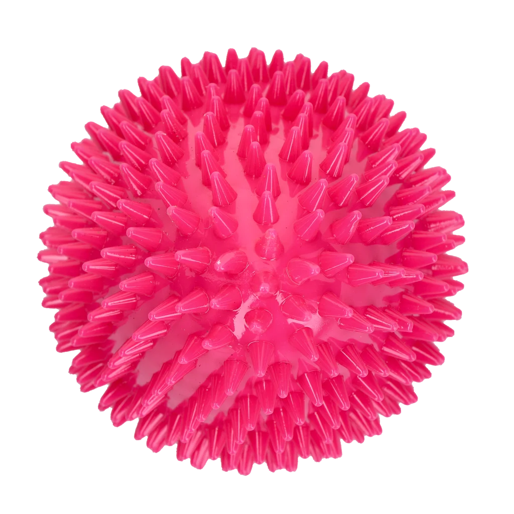 Apportierspielzeug in Eiform mit Quietscher und Noppen, Rosa L, Ø 100 x 150 mm – Dog Comets Cosmic Egg – Bild 3