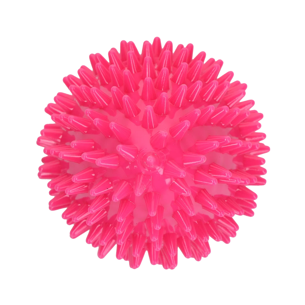Apportierspielzeug in Eiform mit Quietscher und Noppen, Rosa M, Ø 80 x 110 mm – Dog Comets Cosmic Egg – Bild 3
