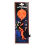 Hundeball mit Zerrseil, 6 cm, Orange – Dog Comets AstroTug
