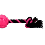 Hundeball mit Tau, 6 cm, Rosa – Dog Comets AstroTug – Bild 3