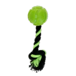 Hundeball mit Tau, 6 cm, Grün – Dog Comets AstroTug – Bild 2