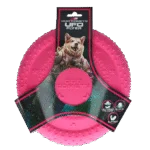 Hundefrisbee aus Schaumstoff, schwimmfähig, pink M – Dog Comets UFO Flyer