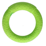 Wurfring für Hunde aus Schaumstoff, schwimmfähig, Grün M, Ø 19 cm – Dog Comets UFO Ring – Bild 3