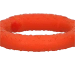 Wurfring für Hunde aus Schaumgummi, schwimmfähig, orange, M, Ø 19 cm – Dog Comets UFO Ring – Bild 4