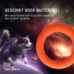 Wurfring für Hunde aus Schaumgummi, schwimmfähig, orange, M, Ø 19 cm – Dog Comets UFO Ring – Bild 5