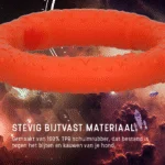 Wurfring für Hunde aus Schaumgummi, schwimmfähig, orange, M, Ø 19 cm – Dog Comets UFO Ring – Bild 6