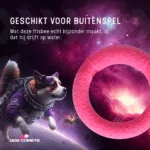 Wurfring für Hunde aus Schaumstoff, schwimmfähig, rosa, M, Ø 19 cm – Dog Comets UFO Ring – Bild 5